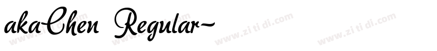 akaChen Regular字体转换